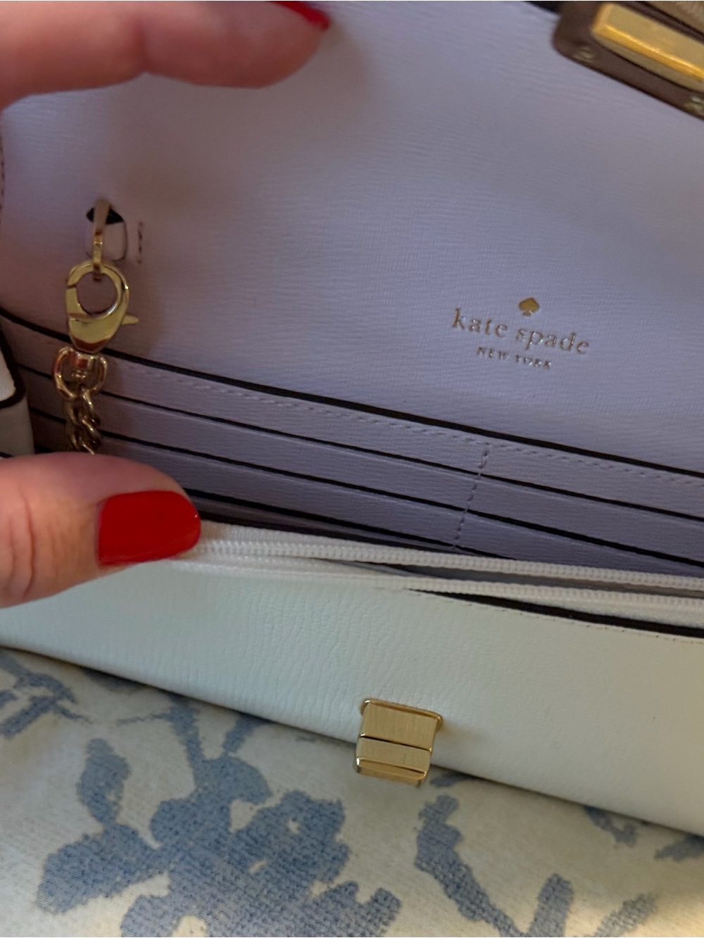 kate spade Cream Floral Laser-Cut Butterfly Clutch - Picture 3 of 3